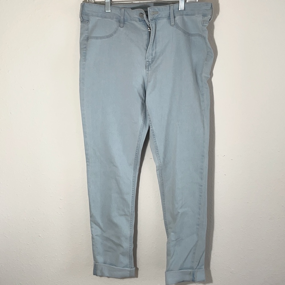Women denim light colored jeans